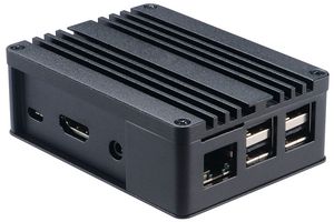 A-RA03-M1B - Aluminium Case for Raspberry Pi, Black