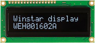 WEH001602AWPP5N00000 - OLED Display Module, 16x2, White