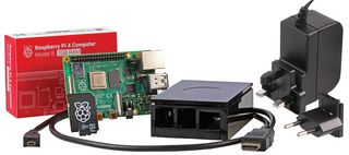RPI4-MODB HDMISK-BLK2GB - Raspberry Pi 4 2GB Starter Kit, Black