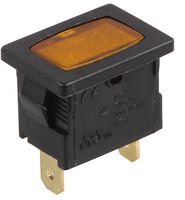 A51121H00000 - 240V AC Amber Neon Indicator Light, 4.8mm Faston Connectors