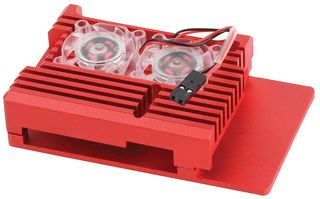 LT-4B02-F3 - Active Heatsink Case for Raspberry Pi 4, Red