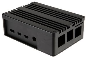 A-RA08-M1B - Aluminium Case for Raspberry Pi 4, Black
