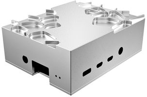 A-RA09-M2S - Gem Pro Aluminium Raspberry Pi 4 Case