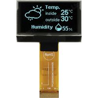 WEO012864AWAP3N00000 - OLED Display Module, 128 x 64, Passive Matrix, White Monochrome