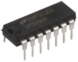 LM339AN/NOPB - Low Power Low Offset Voltage Quad Comparator, 1.3us, DIP 14 Pins,
