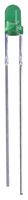 PSG91841 - 3mm Pure Green LED, Diffused, 18mA, 3.2V, Pack of 100