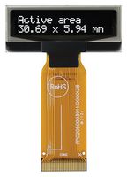 WEO001602HWPP3N00000 - OLED Display Module, 16 x 2, White on Black, 3V to 3.3V,