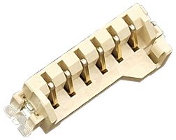 299-006-299-198 - ClipZin SMD Single Row Card Edge Connector, 6 Contacts