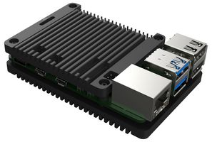 RP5-OB - Raspberry Pi 5 CoolingPro Passive Cooling CNC Open Case, Black