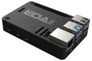 RP5-BB - Raspberry Pi 5 HeatVent Pro Passive Cooling CNC Box Case, Black