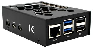 7350001161648 - Aluminium Raspberry Pi 5 Case, Black