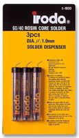 I-900 60/40 X3 BLISTER - 60/40 Rosin Core Solder Dispenser 1mm Dia. 17g 3 Pack