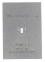 IPC0079-S - MSOP-16 Stencil - 0.5mm Pitch, 4 x 3mm Body