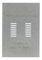 PA0004-S - SOIC-14 Stainless Steel Stencil - 1.27mm Pitch, 300mm Body