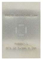 PA0067-S - QFN-32 Stainless Steel Stencil 0.5mm Pitch