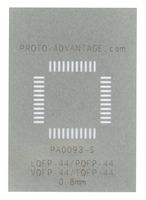 PA0093-S - TQFP-44/LQFP-44/PQFP-44/VQFP-44 Stainless Steel Stencil 0.8mm Pitch