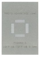 PA0094-S - TQFP-48/LQFP-48 Stainless Steel Stencil 0.5mm Pitch