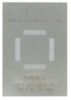 PA0096-S - TQFP-64/ LQFP-64/ VQFP-64 Stainless Steel Stencil 0.5mm Pitch