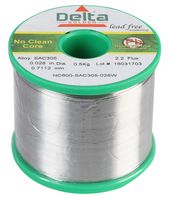 SAC305 NC600 0.7MM 500G - Lead Free Solder Wire, 96.5/3/0.5, 0.7mm, 500g