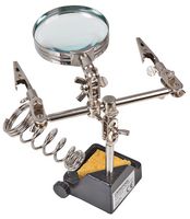 D03285 - Third Hand Clamp Tool with Magnifier & Soldering Iron Holder