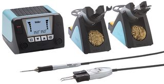WT2020M - 2-Channel Soldering Station with Soldering Iron & Desoldering Tweezers