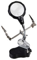 D03304 - LED Magnifier Lamp with Helping Hand Tool & Soldering Iron Stand