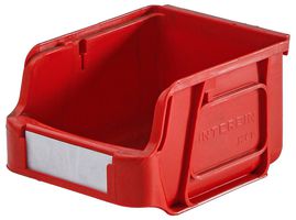 HC1/RED - High Capacity Plastic Storage Bin, Red Small - 76mm x 105mm x 133mm