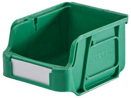 HC1/GREEN - High Capacity Plastic Storage Bin, Green Small - 76mm x 105mm x 133mm