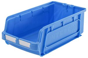 HC4/BLUE - High Capacity Plastic Storage Bin, Blue XL - 130mm x 205mm x 370mm
