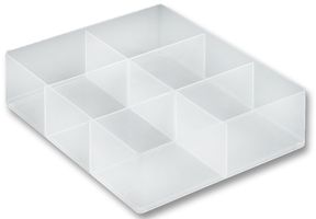 LGTRAY6 - 6 Part Clear Divider Tray - 310mm x 375mm x 90mm