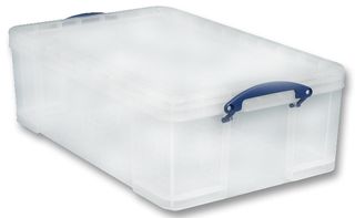 50C - 50L Multi-Use Clear Storage Box with Lid - 230mm x 440mm x 710mm