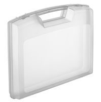 17028T.000.GPB - Clear Plastic Briefcase Storage Case with Foam - 76mm x 280mm x 240mm