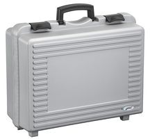 17048H184PL.005.GPB - Silver / Grey Polypropylene Briefcase Storage Case with Foam - 184mm x 482mm x 375mm