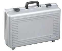 17060H224.005.GPB - Silver / Grey Polypropylene Briefcase Storage Case with Foam - 224mm x 600mm x 415mm