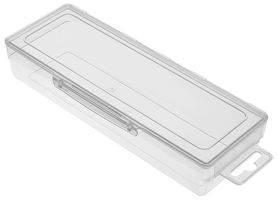 F1 - Clear Plastic Storage Box with Hang Tab - 35mm x 70mm x 195mm