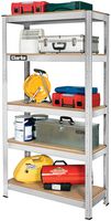 CSM5150S - 5 Shelf 150kg Boltless Shelving Unit, Silver