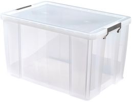 S20W850 - 85L Clear Allstore Storage Box - 390mm x 440mm x 660mm