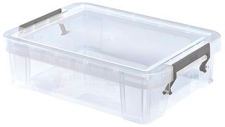 S20K023 - 2.3L Clear Allstore Storage Box - 75mm x 195mm x 260mm