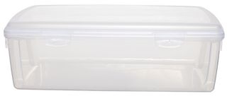 S061380 - 6L Clear Hinged Allstore Storage Box - 120mm x 230mm x 360mm