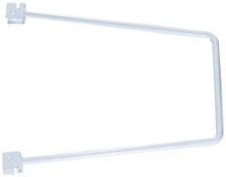 AR-FB200 - 200mm x 120mm Twin Slot Flexible Shelving Book End, White Pair