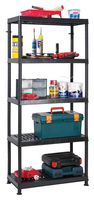 D03483 - 1.84m 250kg 5 Tier Ventilated Plastic Shelving Unit