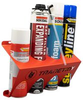 TT-SCRL - Aerosol & Spray Can Storage Holder for Larger Cans, Red