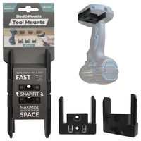 TM-BO18-BLK-4 - Tool Storage Mounts for Bosch Professional 18V Power Tools - Black, 4 Pack