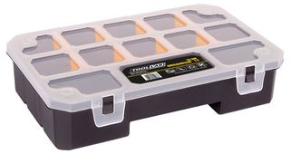 TL231 - 12 Compartment Slim Organiser Box - 50mm x 230mm x 150mm