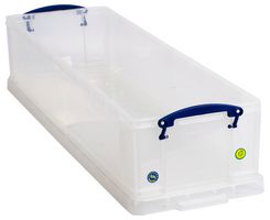 22L - 22L Multi-Use Clear Storage Box with Lid - 155mm x 255mm x 800mm