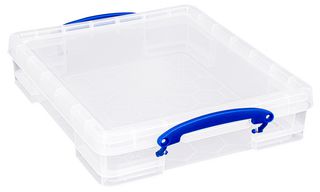 6.4C - 6.4L Multi-Use Clear Storage Box with Lid - 85mm x 335mm x 395mm