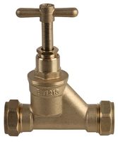 10045105 - 15mm Brass Stopcock, BS1010