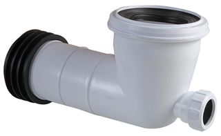 620 35 028 - WC Pan Connector, 90 Degree Bend with Eye