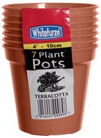 G042133 - 10cm (4") Plant Pot Set, 7 Pack
