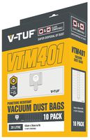 VTM401 - M Class Dust Bags for V-Tuf StackVac Wet & Dry Dust Extraction Vacuum Cleaner, 10 Pack